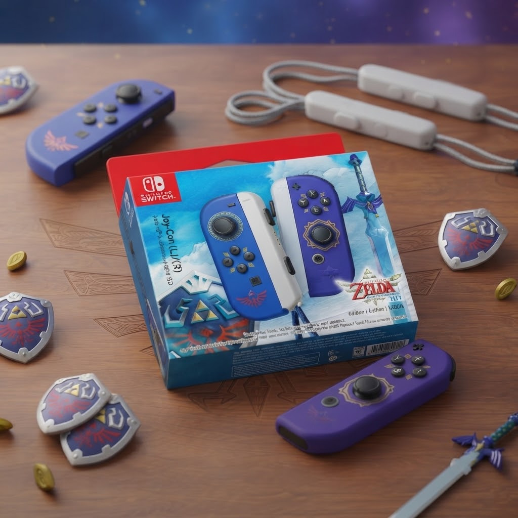 Joy-Con Bleu/Violet Zelda Skyward Sword HD — Paire officielle Nintendo. Édition 2021 épuisée. Guide d'achat fiable & bons plans — Deals Store Fr