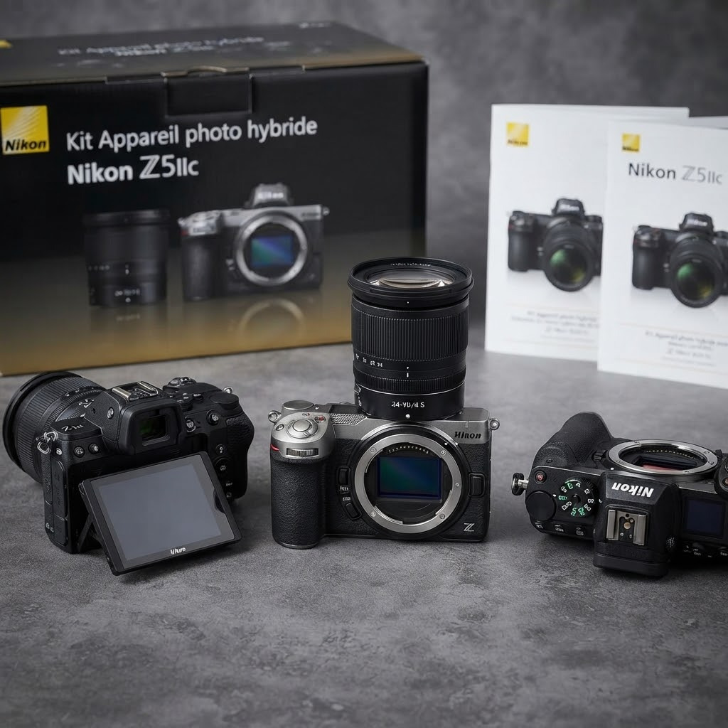 Z5IIC finition argent — Capteur FX 24,5 MP, EXPEED 7, vidéo N-RAW. Objectif 24-70 f/4 S polyvalent. Guide d'achat précommande — Deals Store Fr.