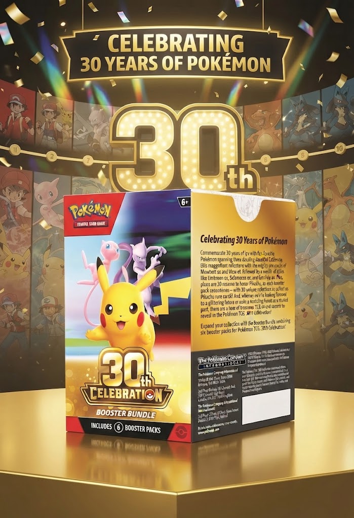 Dénichez le Pack Pokémon 30th Celebration (6 boosters). Comparez rapidement les offres avec Deals Store Fr !