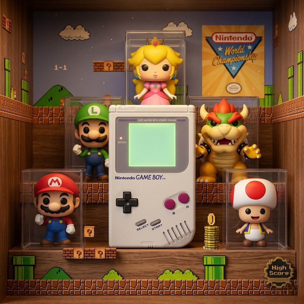 Game Boy Classic : la console portable qui a changé le jeu vidéo. Design astucieux, autonomie légendaire, ludothèque immense.