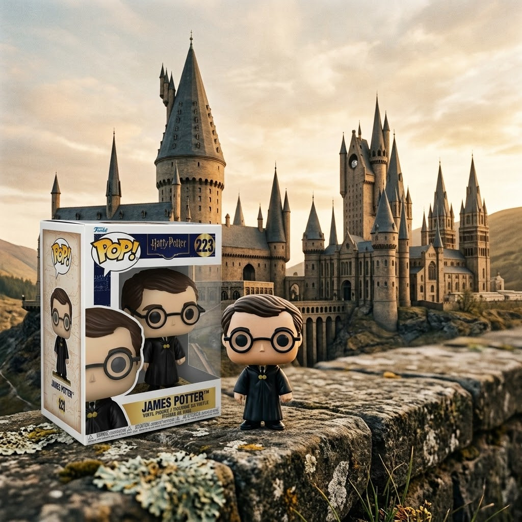 James Potter Cornedrue — Funko Pop! n°223 sur la Carte du Maraudeur. Première figurine officielle. Rassemblez les 4 Maraudeurs dans votre collection !