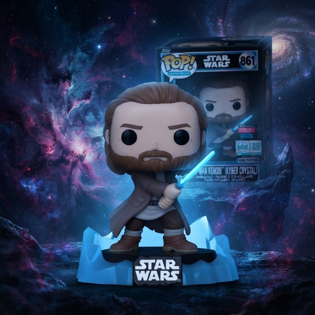 Funko Pop Star Wars — Obi-Wan Kenobi (Cristal Kyber) n°861. Série Kyber, édition limitée Supreme. Complétez votre collection dès maintenant !