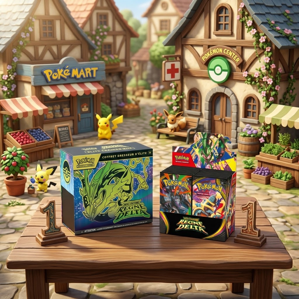 Pokémon Règne Delta — Display 36 boosters + ETB VF Sortie 6 nov. 2026. Le grand retour de Méga-Rayquaza-ex. Set officiel scellé
