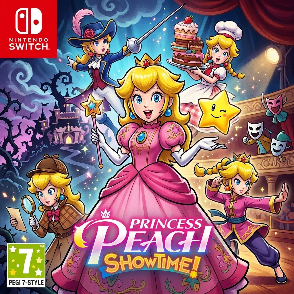 Princess Peach: Showtime! 👑 — Jeu exclusif Nintendo Switch. Incarnez Peach, sauvez le Théâtre Éclatant avec Stella et ses 10 transformations.