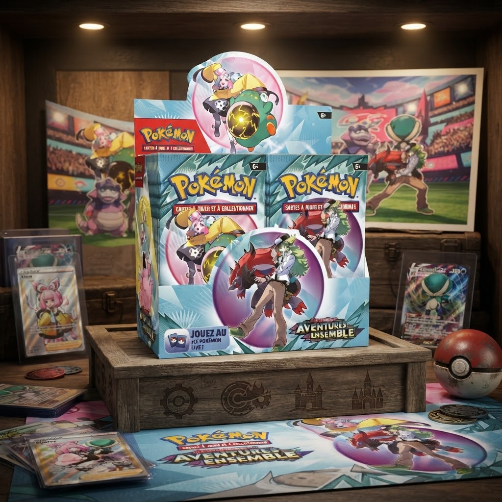 Display Aventures Ensemble EV09 — 36 boosters = 360 cartes. La série des duos Dresseur/Pokémon. Illustration Spéciale Rare & ex à découvrir !
