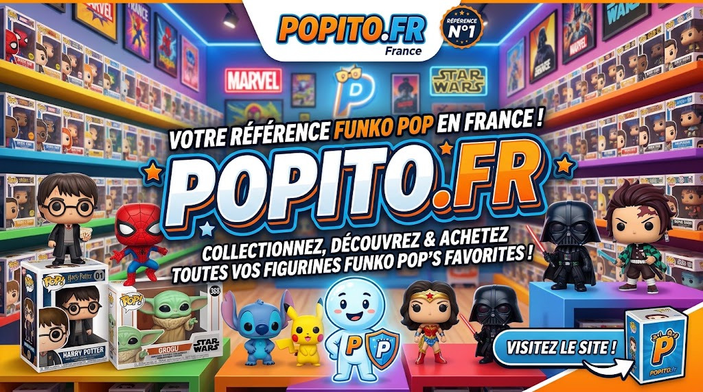 Popito — Tout l'univers Funko Pop : mangas, Disney, Marvel, séries… Livraison chez vous en France et en Belgique. Commandez dès maintenant !