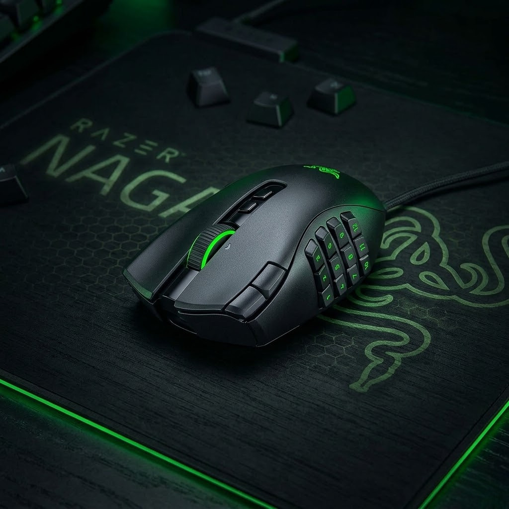 Razer Naga V3 Pro : Souris sans fil adaptée à vous. Plaques latérales interchangeables, capteur 50K, technologies Razer — confort.