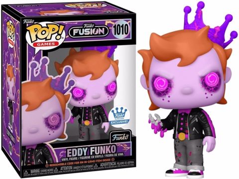 Eddy Funko, mascotte emblématique de Funko Pop, disponible depuis le 13 septembre 2024 avec le jeu Funko Fusion, un nouvel univers sur consoles.