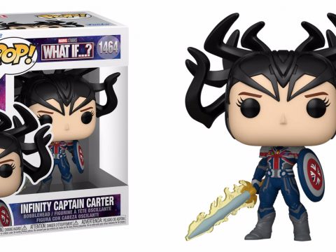 Le Capitaine Carter de What If...? (2021) est maintenant en Funko Pop ! Bouclier et épée enflammée inclus.