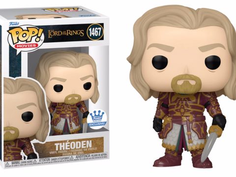 Théoden, roi des Rohirrim, en tenue de combat avec son épée, dans une scène mémorable du film Le Seigneur des Anneaux (2001).