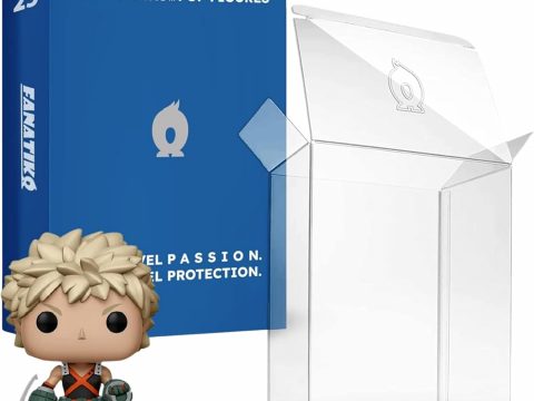 Boîte de protection Fanatiko 0,4 mm : protégez vos Funko Pop des chocs, rayures, reflets et jaunissement. Lot de 25 protecteurs pour une collection intacte.