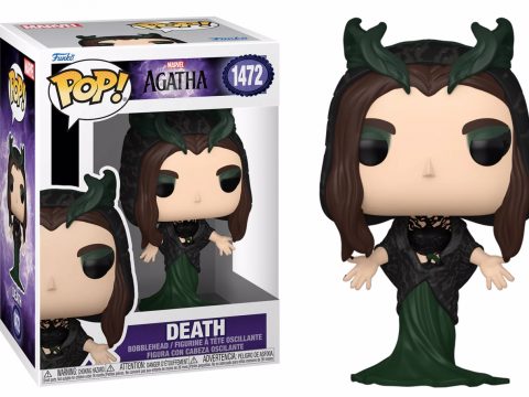 Death, personnage emblématique de la mini-série Agatha, débarque en figurine Pop Funko - Avec sa robe verte foncée et son chemisier noir, elle incarne à merveille l’aura mystérieuse de la série.
