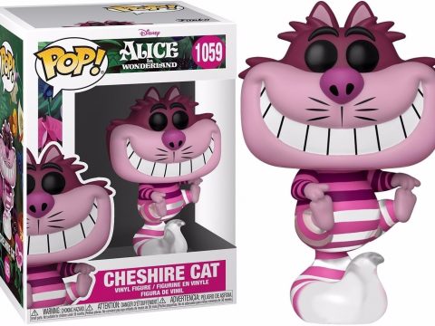 Le Cheshire Cat célèbre les 70 ans d’Alice au pays des merveilles ! Sorti en France le 21 décembre 1951, ce chat malicieux revient sous une nouvelle forme : une figurine Funko Pop fidèle à ses couleurs roses et son sourire légendaire.
