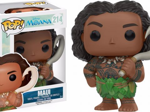 Maui débarque en figurine Funko Pop avec sa tenue traditionnelle, ses tatouages légendaires et son hameçon magique, le demi-dieu polynésien de Vaiana : La Légende du bout du monde (Disney, 2016) s'invite dans votre collection.