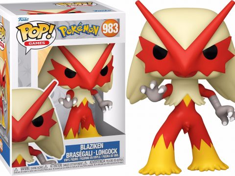 Braségali débarque en Funko Pop - Le Pokémon de type Feu et Combat de la région de Hoenn (#0257 dans le Pokédex) rejoint l'univers des figurines Funko.