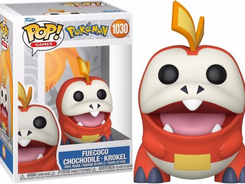 Le starter Chochodile de type Feu de la région Paldea, n°4 au Pokédex, débarque dans une version de figurine Funko Pop irrésistible pour les fans de Pokémon.