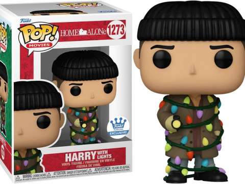 Harry débarque en Funko Pop - Issu du film culte Maman, j’ai raté l’avion, le célèbre cambrioleur maladroit incarné par Joe Pesci est désormais immortalisé avec sa guirlande de lumières de Noël autour du corps.
