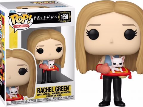 Rachel Green débarque en Funko Pop - Retrouvez l'icône de Friends (Saison 6) avec son petit chat blanc, confortablement installé sur un oreiller rouge et jaune.
