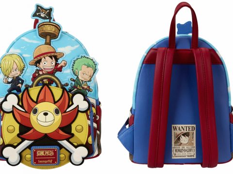 Le Thousand Sunny de One Piece prend vie en mini-sac à dos Loungefly ! Retrouvez le navire légendaire de Luffy, Zoro et Sanji dans un design éclatant et fidèle à l'esprit de l'équipage. Prêt à voguer avec style.