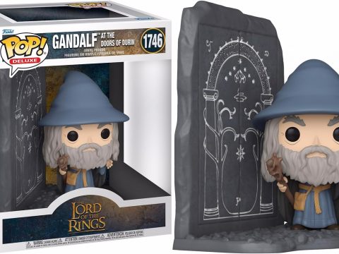 Dans cette scène, Gandalf et la Communauté de l'Anneau se retrouvent devant les portes magiques menant aux Mines de la Moria.