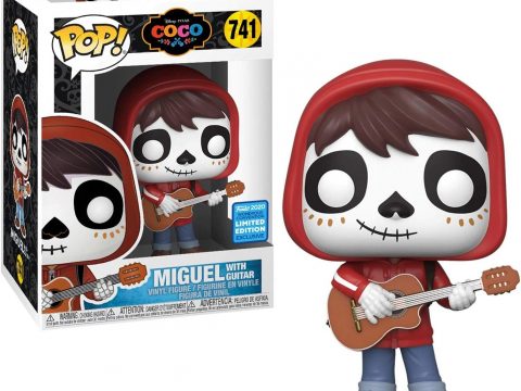 Coco et de l’univers Pixar, préparez-vous ! 🤩 Miguel Rivera, le jeune prodige passionné de musique, débarque en figurine Funko Pop dans son look iconique : son masque inspiré du Día de los Muertos, sa guitare légendaire et son poncho rouge.
