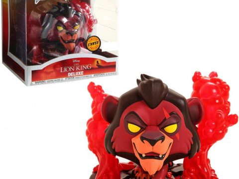 Scar, l’un des méchants les plus emblématiques de l’univers Disney, fait son entrée en version Funko Pop, capturant toute la noirceur et la majesté du personnage.