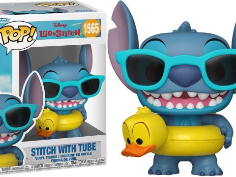 La créature bleue la plus attachante de Disney débarque en figurine Funko Pop 🛸 Avec sa bouée en forme de canard et sa paire de lunettes de soleil, Stitch est paré pour une journée de détente au bord de la mer.