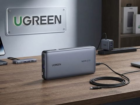 Batterie externe Nexode PB553 UGREEN — 145W, 25 000 mAh, 3 ports, écran LCD. Ne manquez plus de charge.
