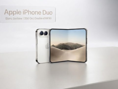 iPhone Duo Blanc stellaire 256 Go Double eSIM 5G iPhone Duo — Smartphone pliable Apple Blanc Stellaire. Écran 7,6", 5G double eSIM, stockage 256 Go. L'innovation Apple entre vos mains.
