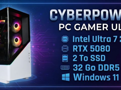 PC Gamer CyberPowerPC Intel 7 265KF · RTX 5080 . Windows 11 PC Gamer CyberPowerPC : Core Ultra 7 265KF, RTX 5080 16 Go, 32 Go DDR5, SSD 2 To NVMe. 4K ultra fluide, DLSS 4, prêt à jouer sous Windows 11.