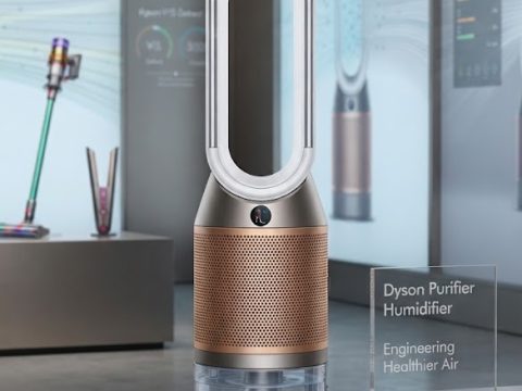Le Dyson PH05 élimine formaldéhyde et NO₂ tout en humidifiant l'air. Diffusion homogène dans la pièce, puissance maîtrisée. L'air sain chez vous, sans effort.