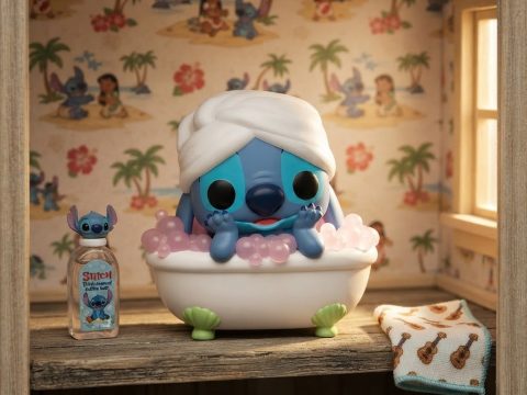 Funko Pop Stitch in Bath n°1803 — Édition Limitée 9 500 pièces. Disney Lilo & Stitch. Tirage 20 oct. 2026 — Rareté absolue !