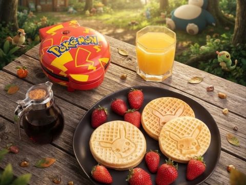 Mini Gaufrier Pikachu — Licence Officielle Pokémon 🧇 Gaufres en forme de Pikachu ! Appareil compact, authentique, ludique.