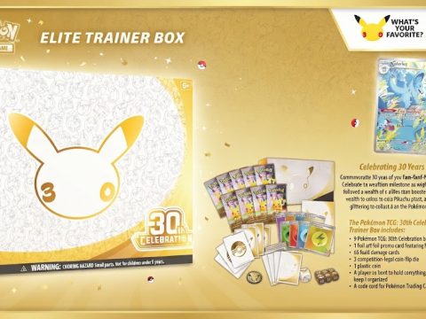 Elite Trainer Box 30th Celebration — 9 boosters, 30 Pikachu à collectionner, Futuristic Rare Mew/Mewtwo. Stock & réassorts — Deals Store Fr.