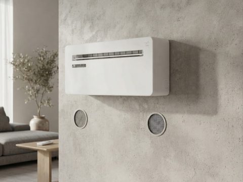 Voltman KUB-E+ 8000 BTU : pompe à chaleur monobloc connectée WiFi. Réversible chaud/froid, sans unité extérieure, installation simple.