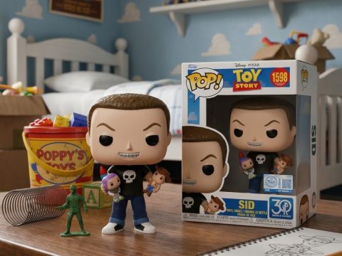 Sid — Funko Pop n°1598 Toy Story 30e. Figurine officielle exclusive. Le personnage culte avec ses mini Buzz et Woody.