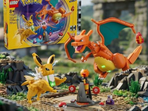 LEGO Pokémon SMART Play 72167 — Dracaufeu et Voltali. Jeu de construction et combat interactif. Idéal dès 8 ans — 109,99 €.