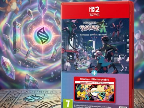 Légendes Pokémon : Z-A + Méga-Dimension — Nintendo Switch 2. Nouvelle histoire, zones inédites, Méga-Évolutions incluses. 100 Hyper Balls offerts