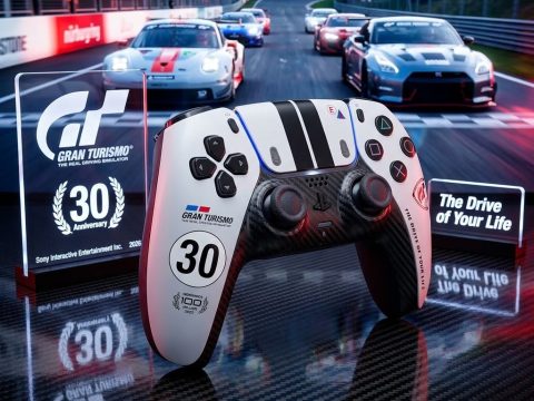 Manette PS5 DualSense Gran Turismo Édition Limitée — Célébrez 30 ans de GT ! Précommandes ouvertes, sortie 10 décembre 2026.