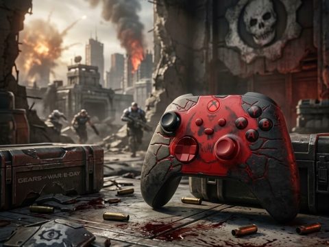 Manette Sans Fil Xbox — Gears of War: E-Day | Édition Limitée. Design exclusif, finitions premium, confort de jeu parfait. Rareté à saisir rapidement !