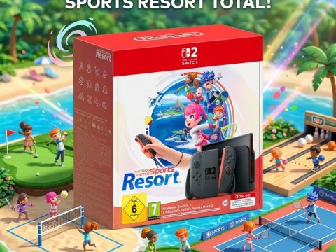 Pack Nintendo Switch 2 + Nintendo Switch Sports Resort Nintendo Switch 2 : le pack Sports Resort ! Jeu inclus avec 12 disciplines en mouvement. Ambiance Wuhu Island, solo ou entre amis.