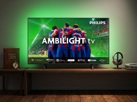 Philips 43PUS8349 : l'expérience Ambilight 3 côtés 🌟 TV 4K 108 cm, image ultra-précise, son Dolby Atmos cinématographique.